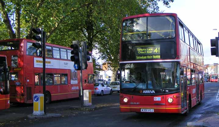 Arriva London DAF DB250 Alexander ALX400 DLA191